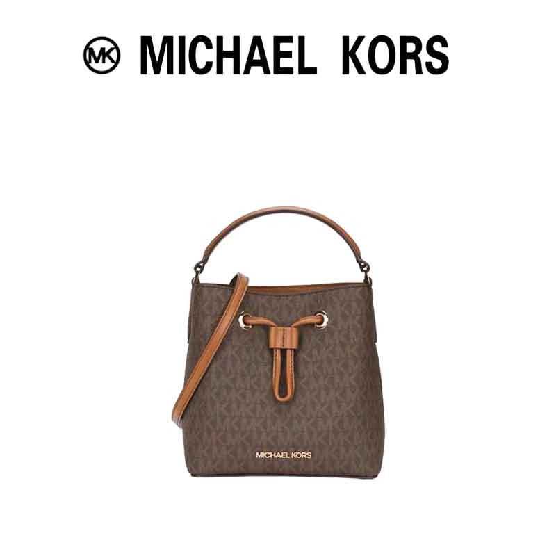 Michael Kors MK🔥 Mercer Gallery2024 รุ่นเคาน์เตอร์ล่าสุดกระเป๋าถังขนาดเล็กสุดน่ารัก