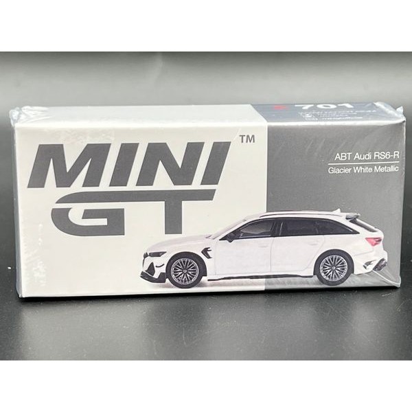 MINIGT Audi ABT RS6-R Glacier White Metallic