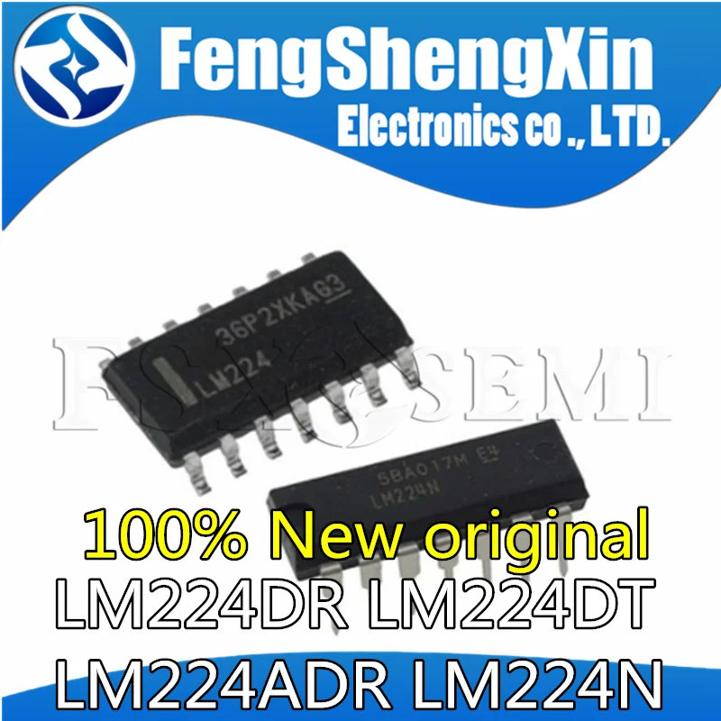 10pcs ใหม่ LM224DR SOP-14 LM224DT SOP14 LM224ADR LM224N DIP-14 ดําเนินการเครื่องขยายเสียง IC