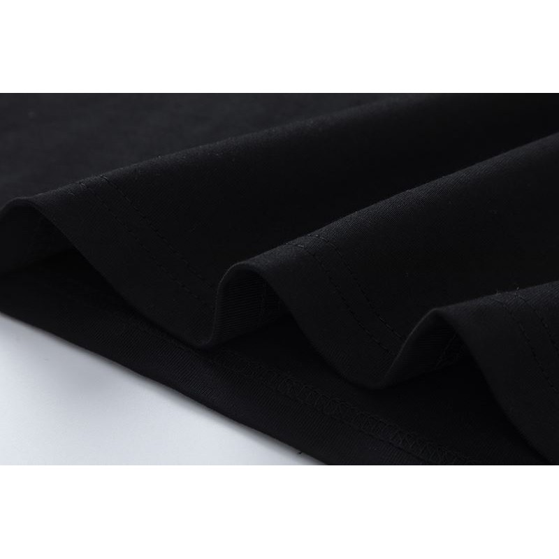 #T8 ด้านหน้าและด้านหลังโมโนโครมที่เขียนด้วยลายมือพิมพ์ตัวอักษรคู่เกาหลีขนาดบวกผ้าฝ้าย สตรีทแวร์ คอกลมยอดนิยมกราฟิกทีวินเทจ ไม่จํากัดเพศ เสื้อยืดส