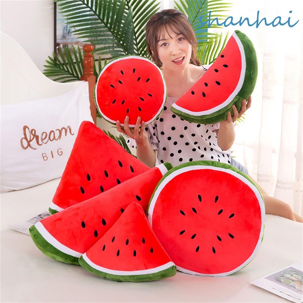 Shanhai ผลไม้ของเล่นตุ๊กตาตลกเด็กของขวัญเบาะนอนตกแต่งบ้านหมอนนุ่มตุ๊กตาหมอนแตงโมของเล่นตุ๊กตา