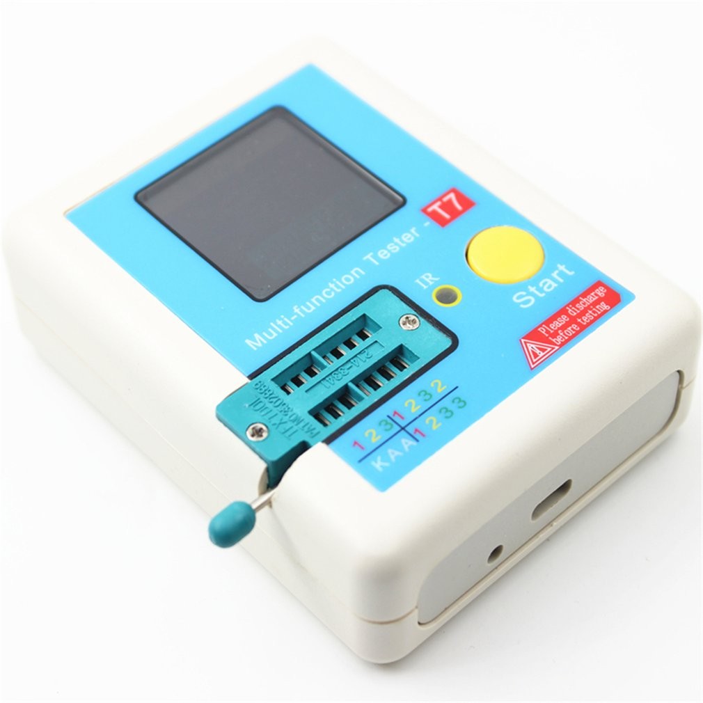 Lcr-t7 เครื่องทดสอบทรานซิสเตอร์ TFT Diode Triode Capacitance meter LCR ESR meter