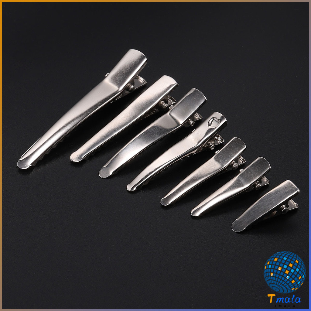 Tmala 20Pcs กิ๊บปากเป็ด วัสดุโลหะ อุปกรณ์เสริม DIY อุปกรณ์ร้านทำผม Hair Clips