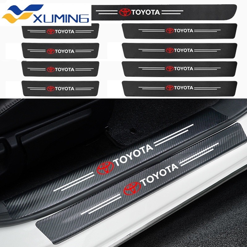 Toyota สติกเกอร์บันไดรถชาย Protector บันไดรถ Protector Scratch Proof สําหรับ Toyota Prius Fortuner C