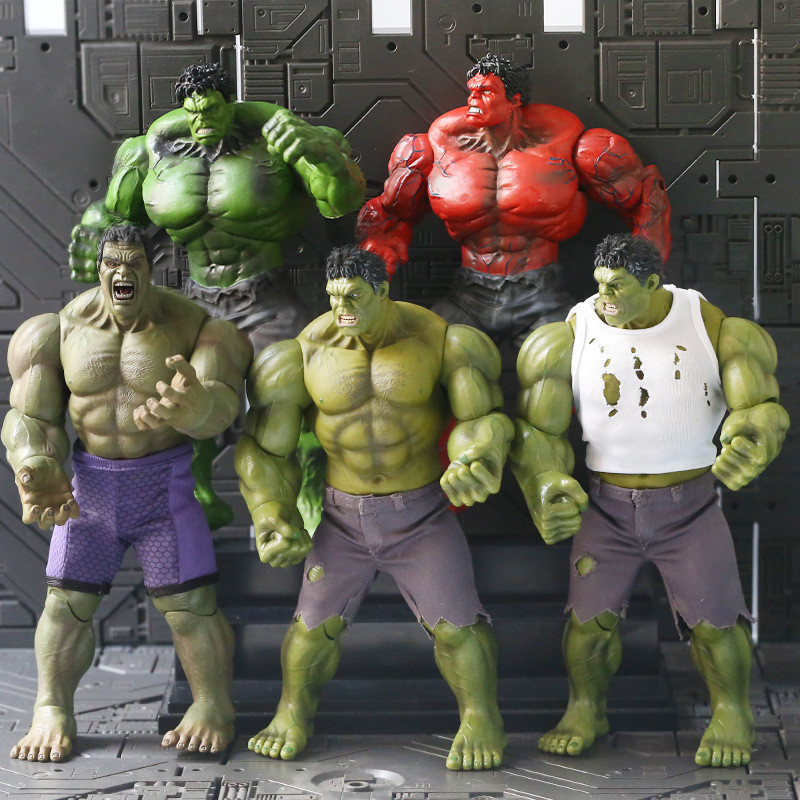 Avengers ขนาดใหญ่ Hulk Invincible Hulk ของเล่นอะนิเมะเครื่องประดับรูป Joint Movable รุ่นสินค้าจํานวนมาก