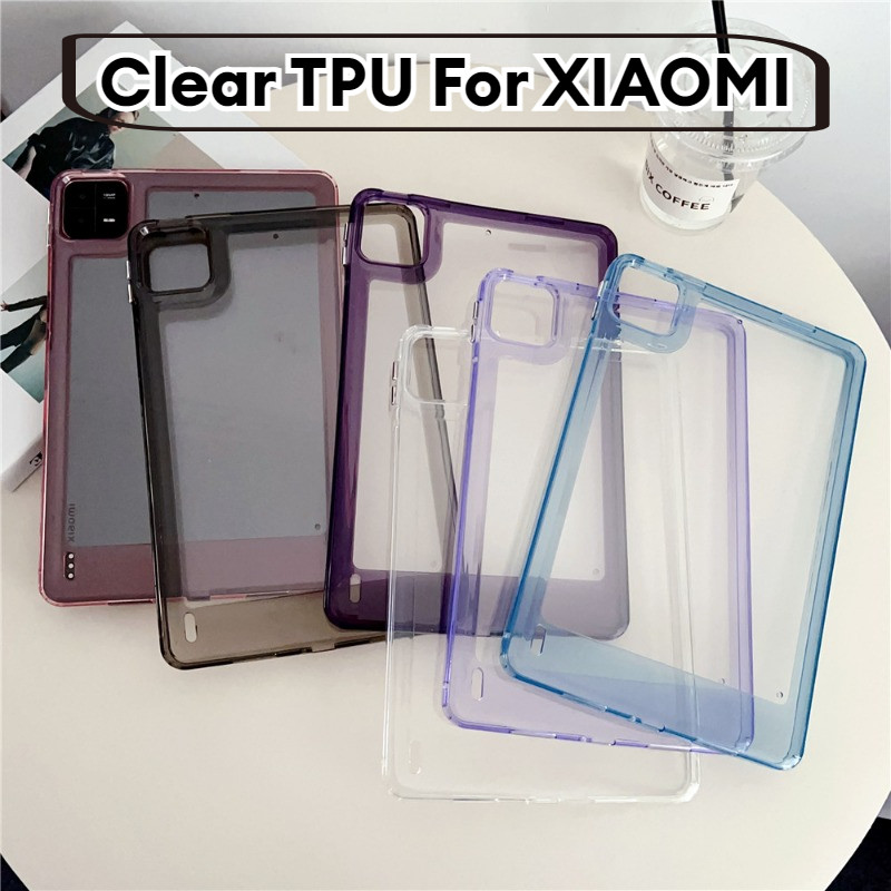 Soft TPU เคสด้านหลังสําหรับ Xiaomi Redmi Pad SE MiPad 5 6 Pro 11 "2023 Heavy Duty แฟชั่นกันกระแทก