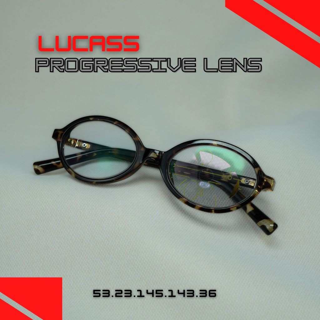 แว่นสายตายาวโปรเกรสซีฟเลนส์ รุ่นรุ่น Lucas ลูคัส แว่นสายตายาวโปรเกรสซีฟเลนส์ AUTO ออกแดดเปลี่ยนสี