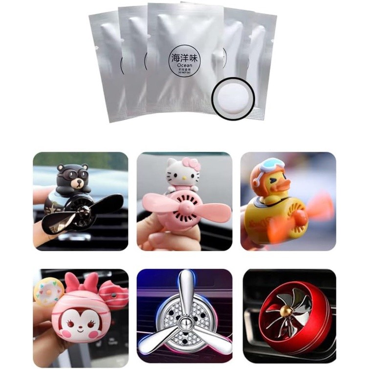 เม็ดน้ําหอมรถยนต์ 1 ชิ้น, กลิ่นหอมติดทนนาน, เม็ดน้ําหอมหลายรส