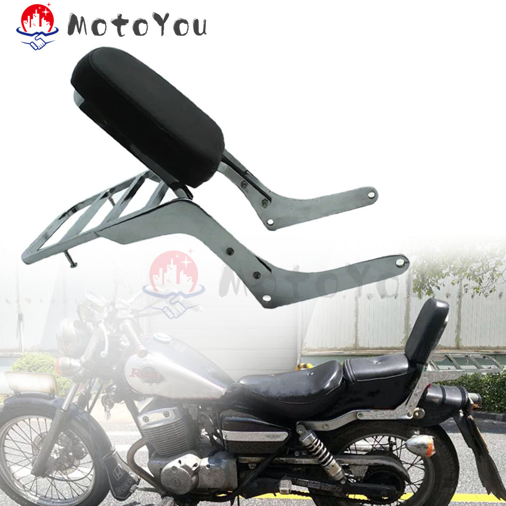 พนักพิง Sissy Bar กระเป๋าเดินทางสําหรับ Honda Rebel 250 CA250 CMX250C CMX250CD/CL Rebel 250 CMX250 ด
