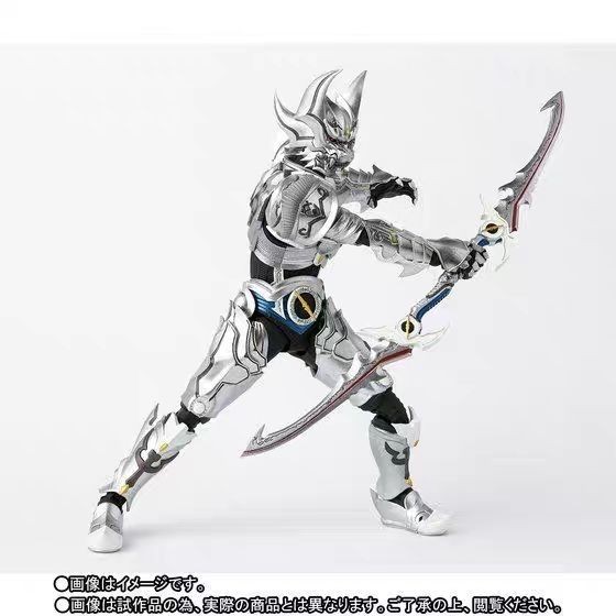 Bandai รูป Bandai SHF จริงแกะสลักกระดูก Extinct Wolf Silver Tooth Knight ZERO ฟันหมาป่า GARO ฟันเงิน