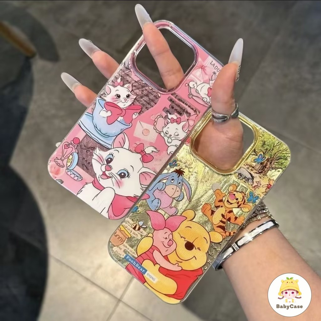 น่ารักพูหมีหมีแมรี่อ่อนนุ่ม เคสiPhone 15 11 13 14 12 Pro Max 7Plus 8 7 Plus XR X XS Max SE 2022