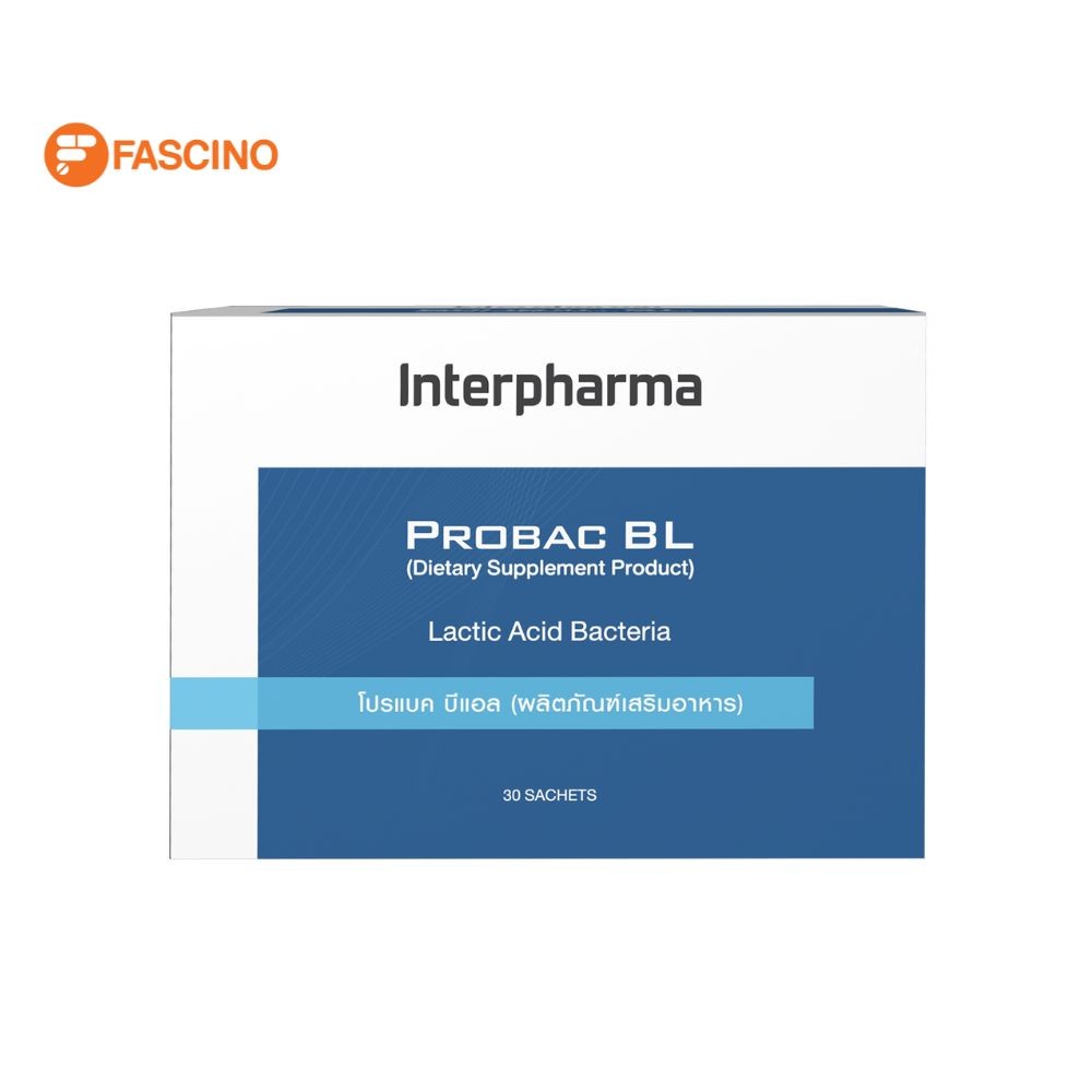 INTERPHARMA Probac BL ผลิตภัณฑ์เสริมอาหารโพรไบโอติก (กล่อง 30 ซอง)