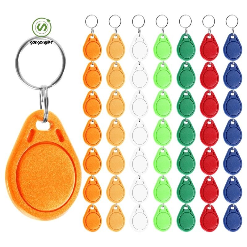 [gangong1kr]50 ชิ้น UID 13.56MHz บล็อก 0 Sector Writable IC Card Clone เปลี่ยนสมาร์ท Keyfobs แท็กกุญแจ 1K S50 RFID Access Control