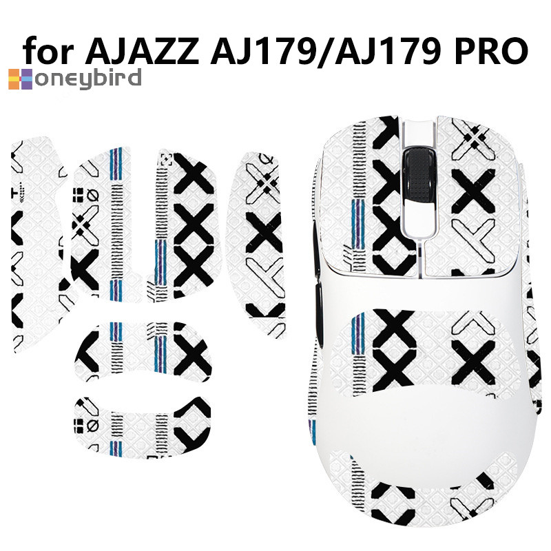 Honeybird Anti-Slip Mouse Grip เทปสติกเกอร์สเก็ตสําหรับ AJJAZZ AJ179/AJ179 Pro เมาส์สําหรับเล่นเกมสําหรับ E-Sports คอมพิวเตอร์ Gamer ลื่นดูดเหงื่อ Nice