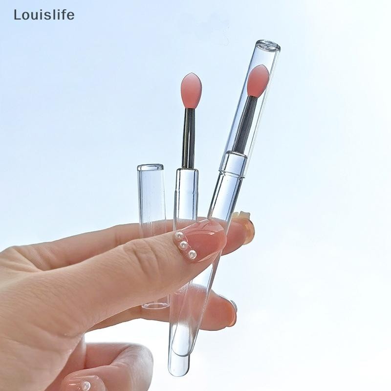 Llph แปรงทาปากแบบพกพา al Soft Silicone Head Lip Balm Lip LLP