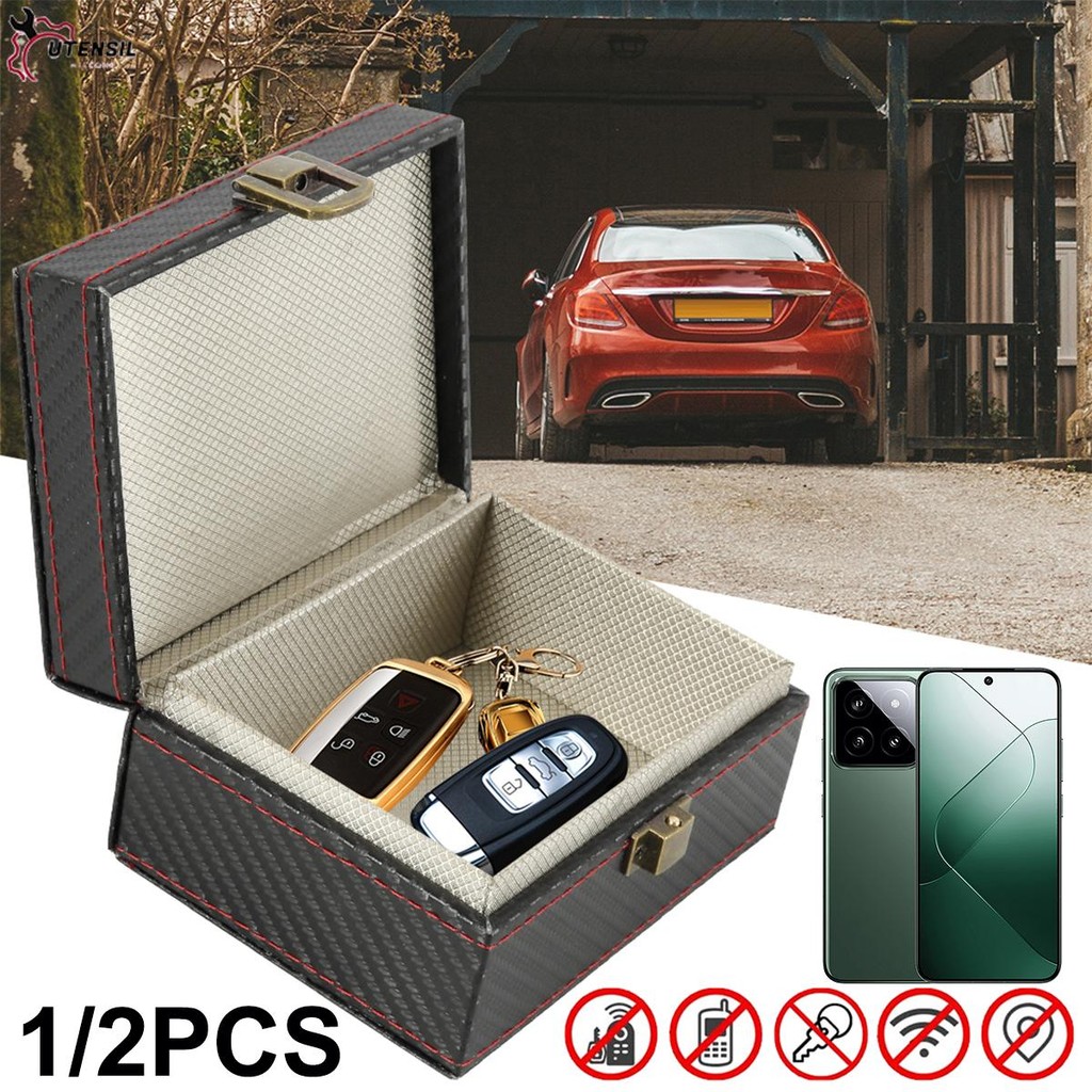 Faraday กล่องสําหรับกุญแจรถ 11.6 x 9 x 5.8 ซม.รถ Key Signal Blocker Anti-Theft Car Key Blocker สําหร