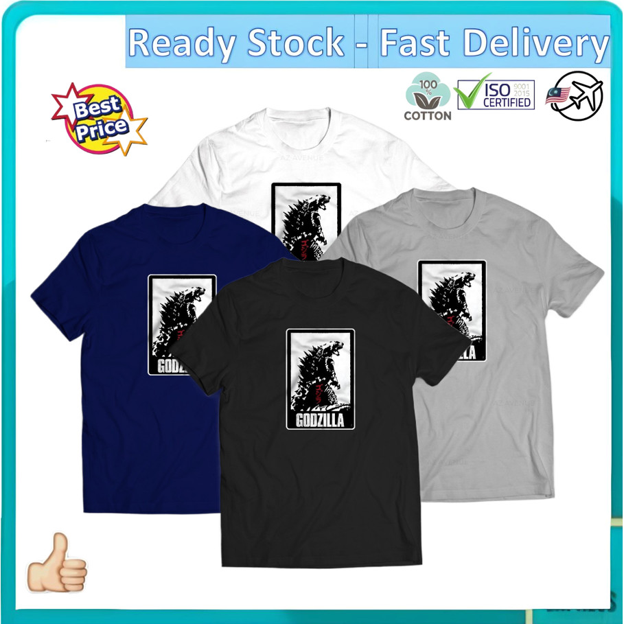 SL-259 GODZILLA Raksasa Harajuku เสื้อยืด T เสื้อ Baju เสื้อแขนสั้น [XS-5XL] GDZ-0007