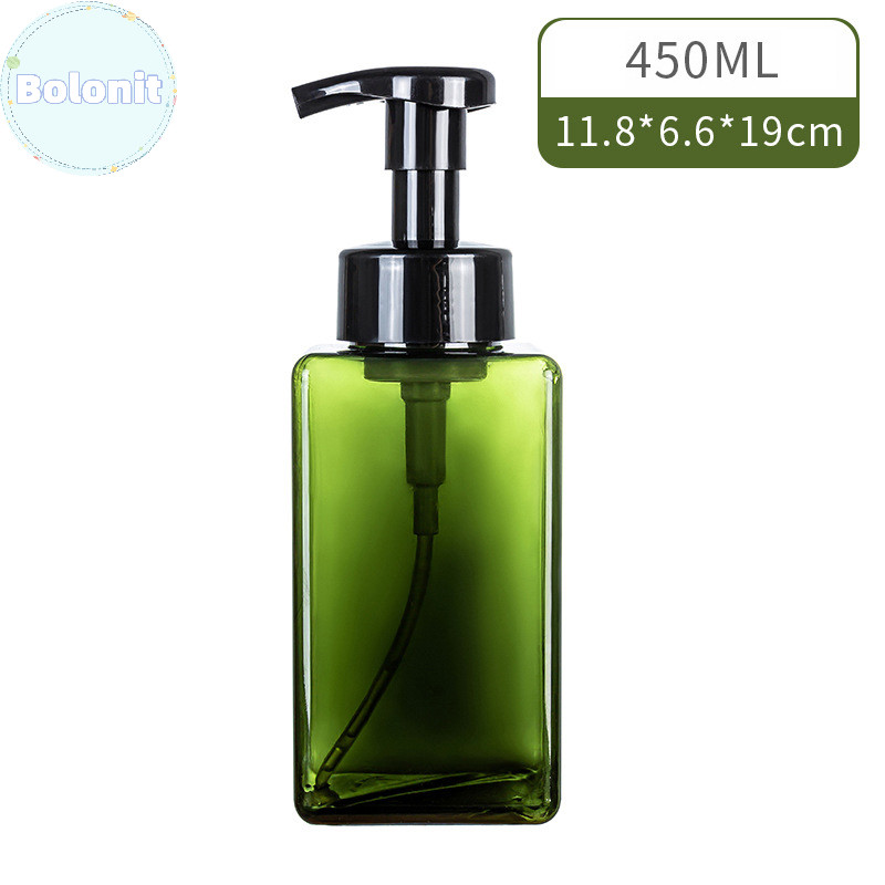 Bolonit 250/450ml Mousse Facial Cleanser โฟมขวดปั๊มพลาสติก Mini ขวดเปล่ารีฟิลสําหรับทําความสะอาดเครื่องสําอาง TH