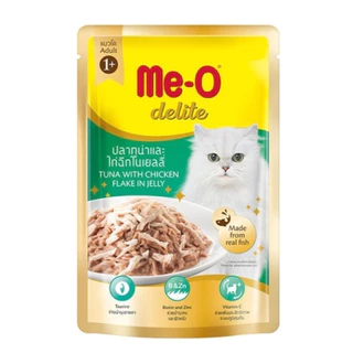 [12 ซอง] Me-o Delite อาหารเปียกแมวมีโอ ดีไลท์ ขนาด 70 กรัม