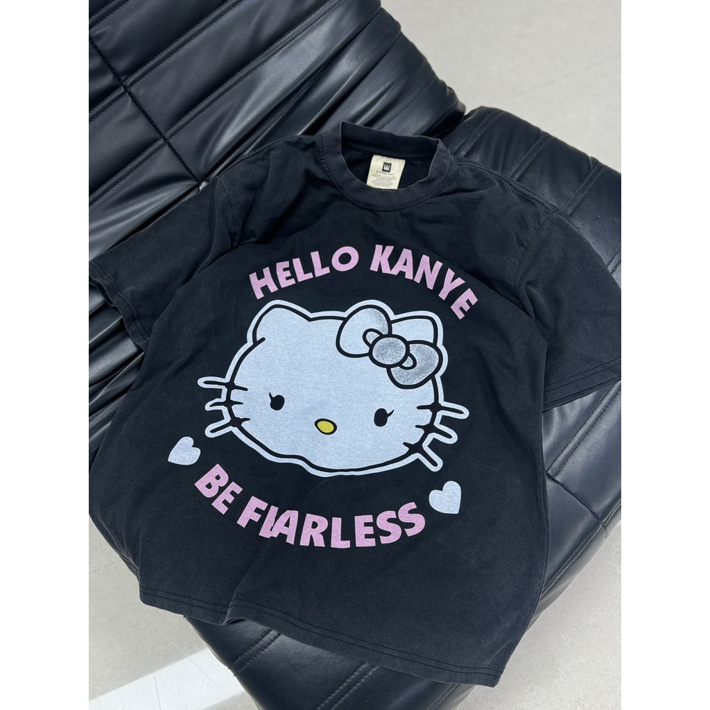 *** Hot ** Saint Michael การ์ตูน Portrait < BIA FACE Portrait Digital Direct ฉีดพิมพ์ Retro Washed Distressed เสื้อยืดแขนสั้น