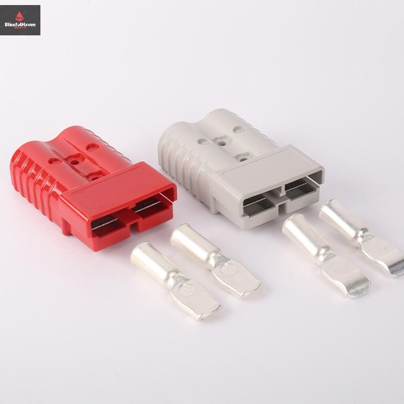 Cod 1PC 600V 50/120A Anderson Plug Set Power Quick Connector พร้อม Anti Dust Cap Cover Terminal สําหรับ Trailer Boat Caravan การเชื่อมต่อใหม่