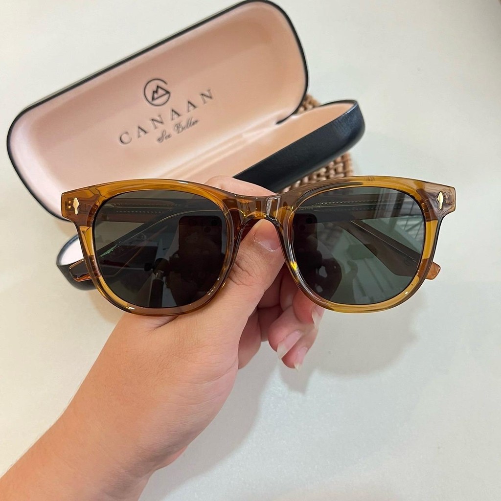 CANAAN Sunglasses แว่นกันแดดสไตล์วินเทจ S5443 ป้องกะนแสงแดด ถนอมสายตา ใส่ได้ทุกโอกาส - รูปที่ 7