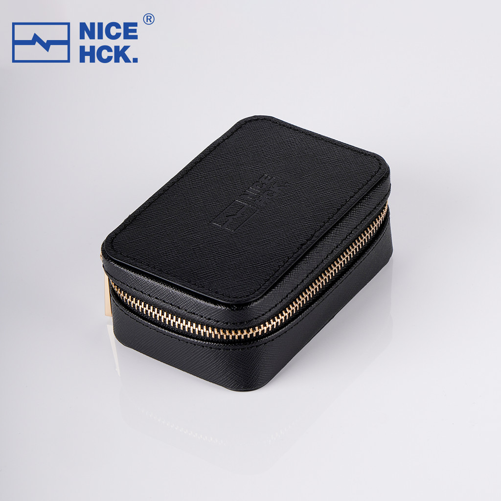 Nicehck เอียร์บัดซิป PU กระเป๋าถือกระเป๋าเก็บขนาดใหญ่ความจุสายกล่องสําหรับ Delci Himalaya Performer8 Explorer