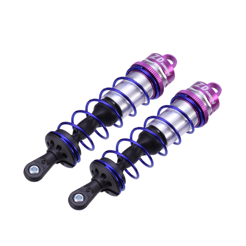 2 ชิ้น ZD Racing 120 มม.โช้คอัพหน้าสีม่วง Damper Suspension สําหรับ 1/8 HSP RC รถ