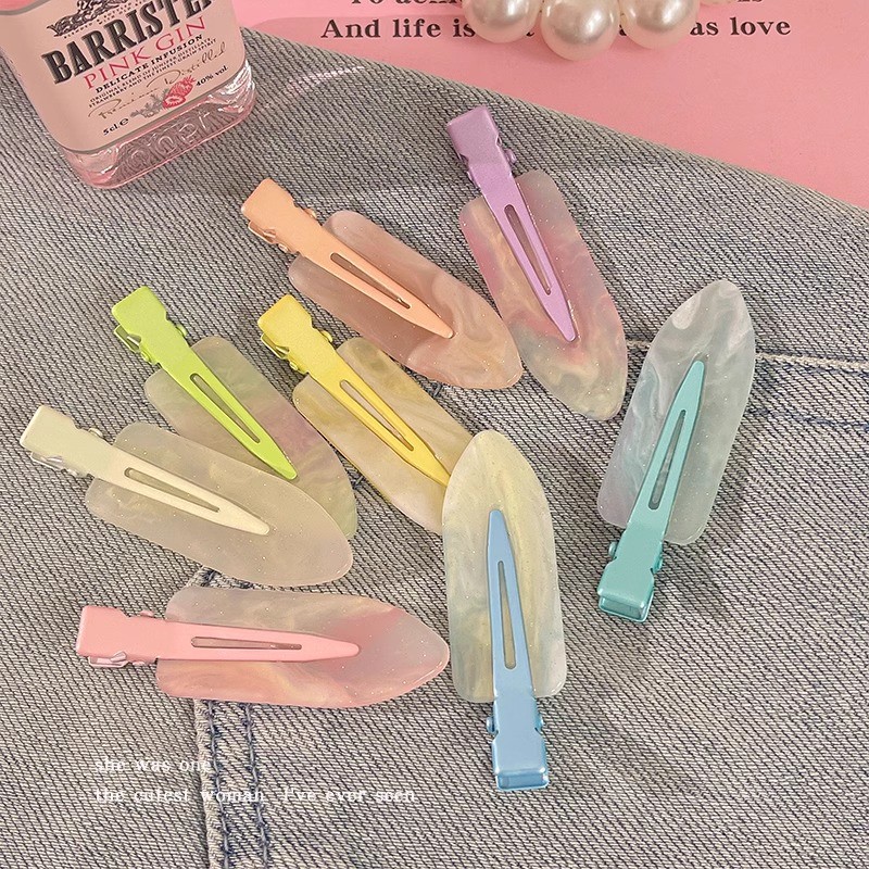 สีไล่ระดับสีกิ๊บไร้รอยต่อคลิปด้านข้างกิ๊บติดผมหน้าม้าเครื่องประดับผม