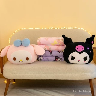 หมอนกอดที่นิยมในโลกออนไลน์หมอนอิงแบบใช้คู่หมอนอิงข้างเตียงสาวนอน Kuromi พักกลางวันของขวัญปีศาจน้อยสำหรับสาวๆ