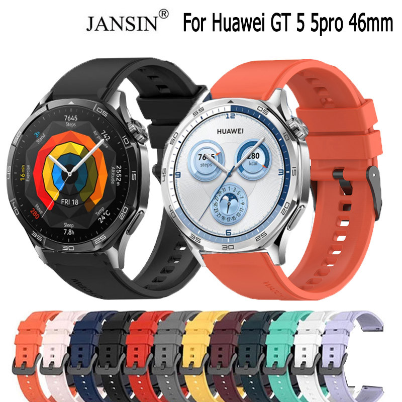 สายนาฬิกา ซิลิโคน สำหรับ Huawei watch GT 5 5pro 46mm