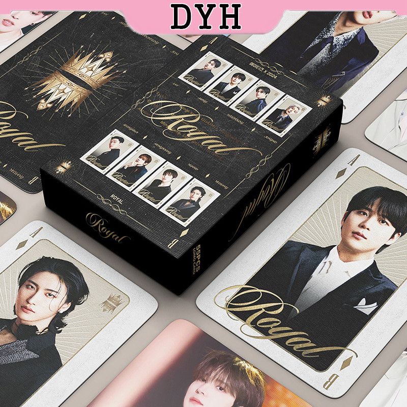 55 ชิ้น ATEEZ Photocard ROYAL อัลบั้ม KPOP LOMO การ์ดคอลเลกชัน