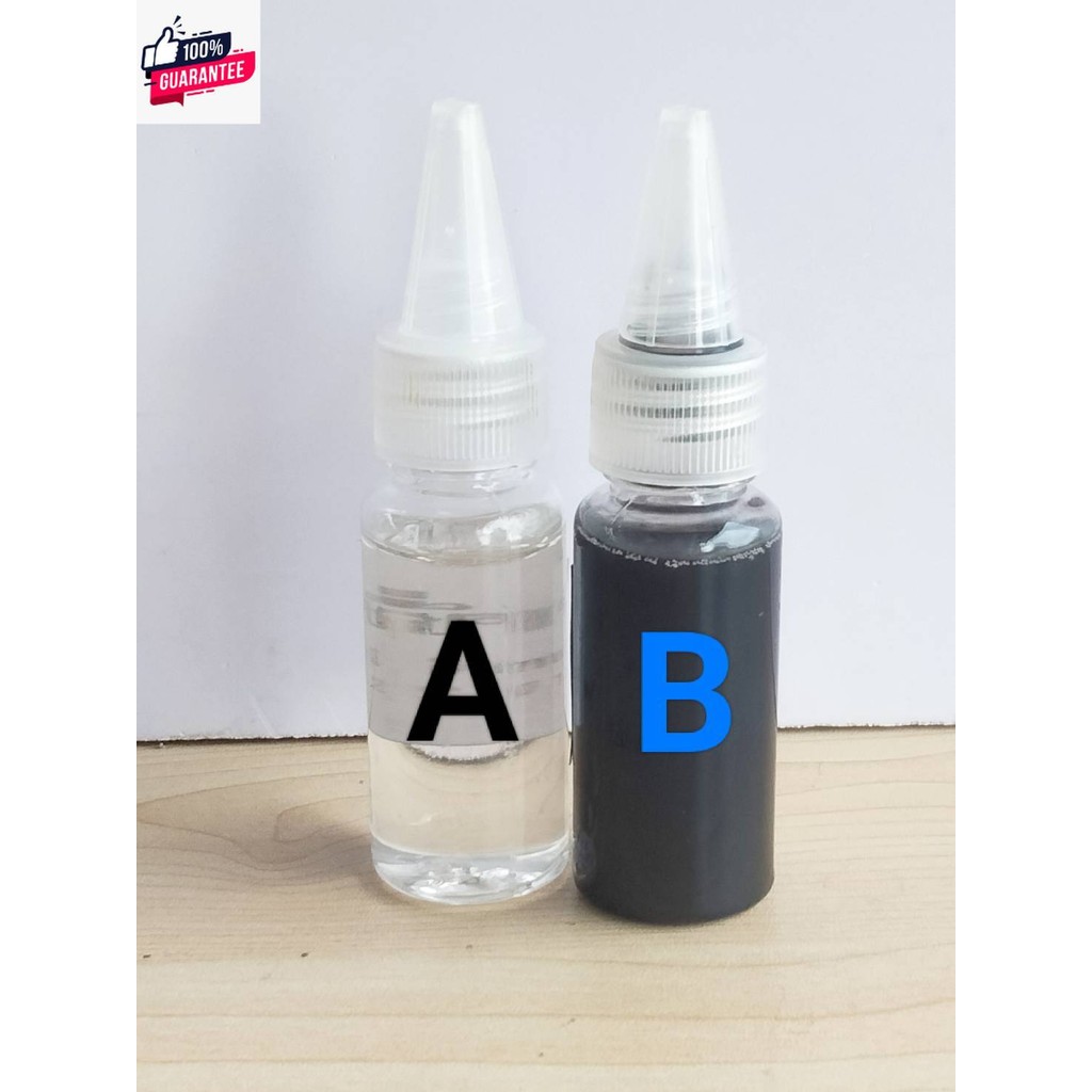 Epoxy A B กาวอีพ๊อกซี่  ใช้สำหรัซ่อมคอว๊อยซ์ลำโพง ชนืดแห้งช้า แห้งแล้วจะแข็ง  ชุดประหยัด 20 ml