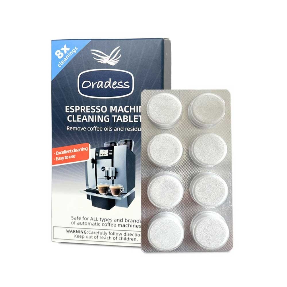Coffee Machine Cleaning Tablets 8 Count Coffee Maker Pot Descaling & Cleaning Tabs Espresso Machine Cleaner<br/>