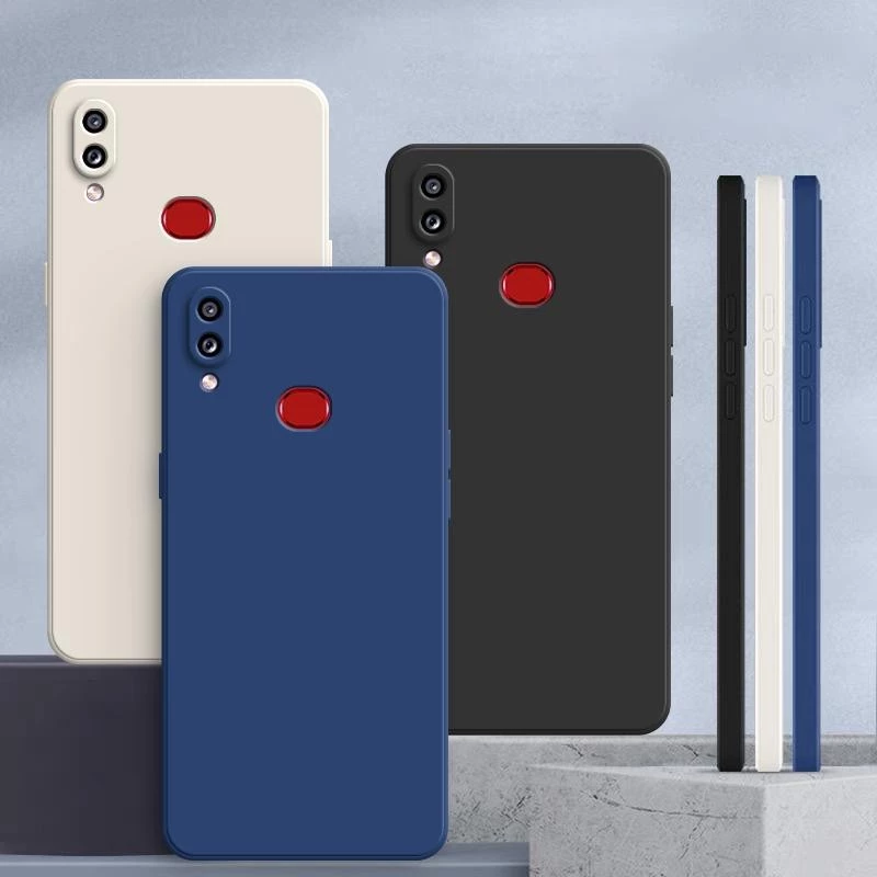 เคส Samsung A10S สีทึบ Samsung A10S เคสซิลิโคนป้องกันการตกสีธรรมดาเรียบง่าย YT