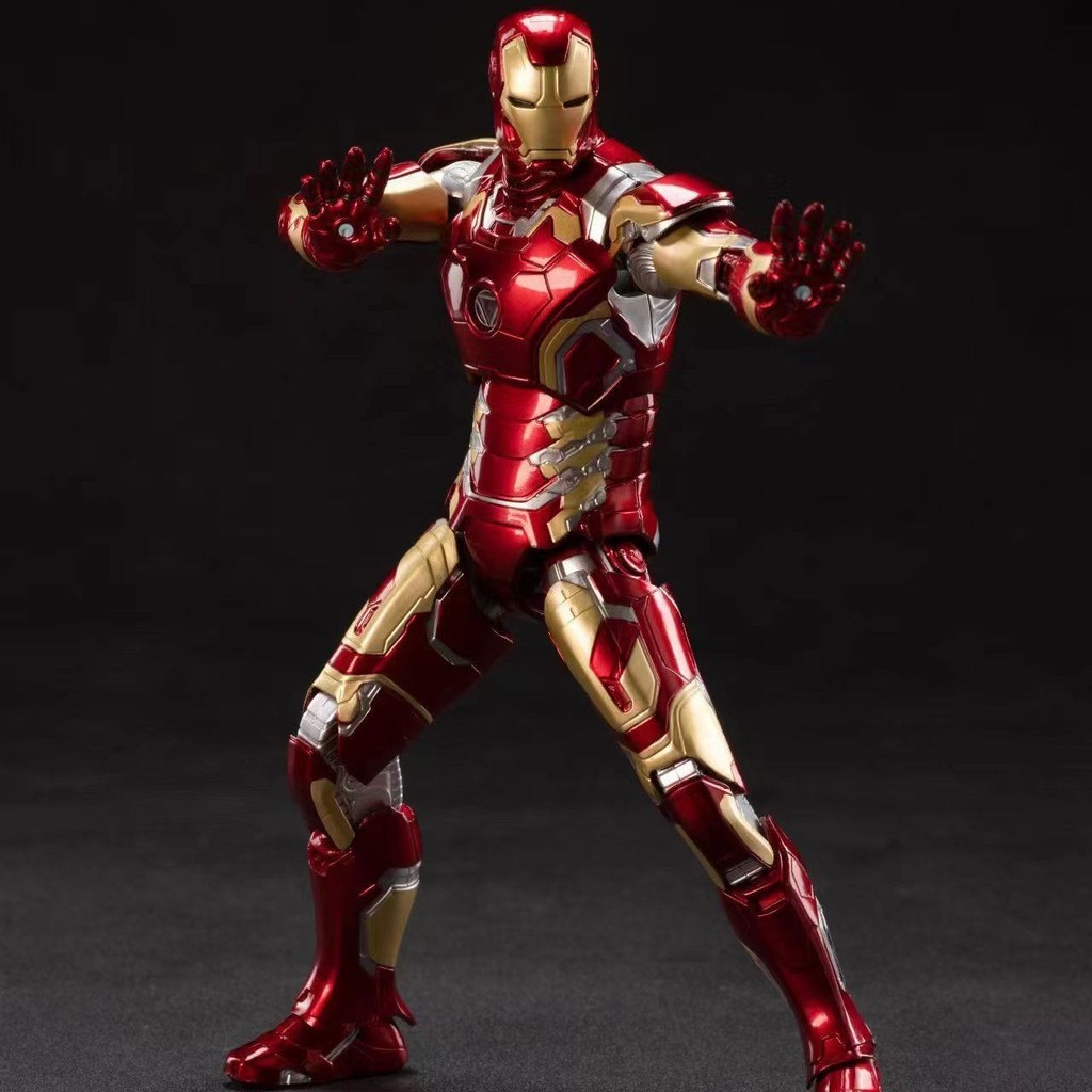 ของแท้ Zhongdong Iron Man Spider Man Marvel MK43 MK42 ใหม่ Joint Mobility ของเล่นเด็กของขวัญ