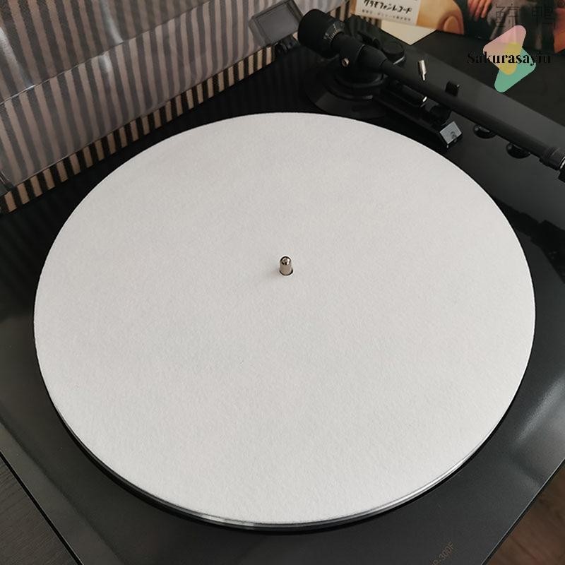{Sakurasayin} 1pc Slip Mat Felt Turntable Platter Mat สําหรับ LP Vinyl Record Audio Replacement DIY อุปกรณ์เสริม Audiophile หนา Turntable Mat ใหม่