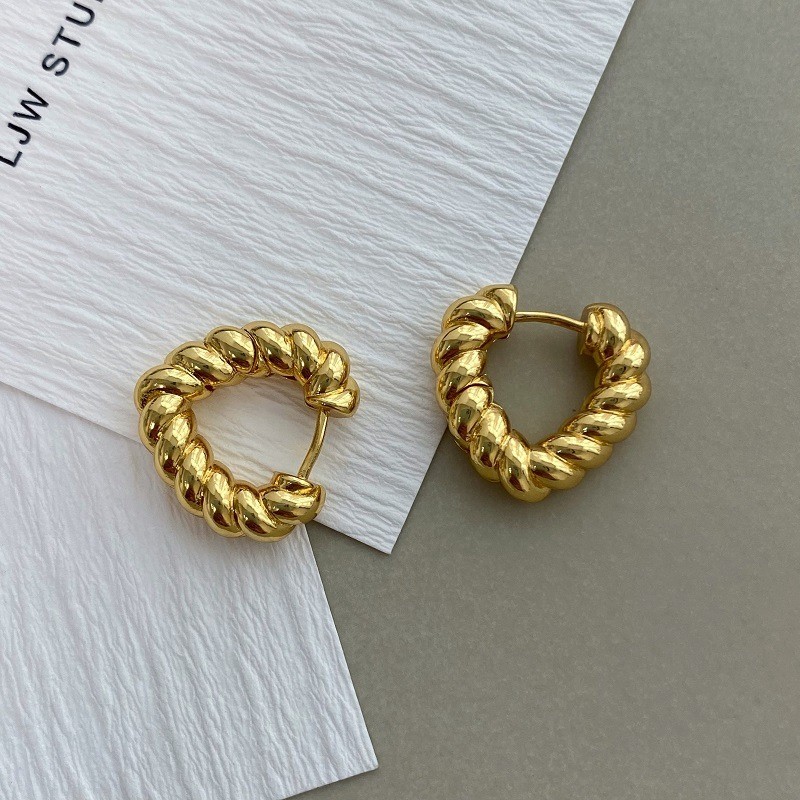 ขายร้อน! F & X ต่างหูดีไซน์ให้ความรู้สึกแบบฝรั่งเศสต่างหูบิดย้อนยุคแบบฝรั่งเศสต่างหูรักต่างหูพร็อพที่เข้าชุดง่ายประณีตออกแบบเฉพาะกลุ่มความรู้สึกระดับไฮเอนด์สไตล์เย็น