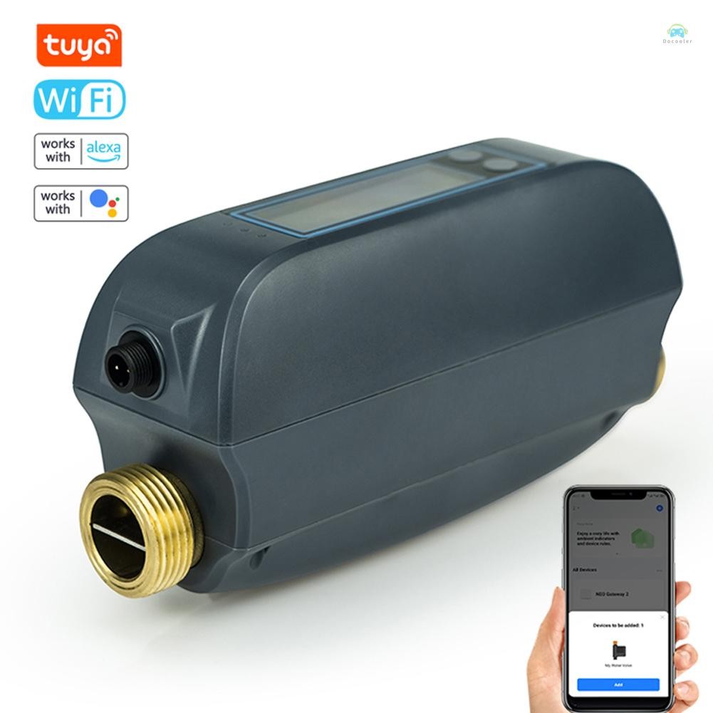 Yb1 ValveTuya WiFi อัจฉริยะวาล์วน้ํา Dual-Band Flowrate เมตรโทรศัพท์มือถือ APP ควบคุมที่มีประสิทธิภา