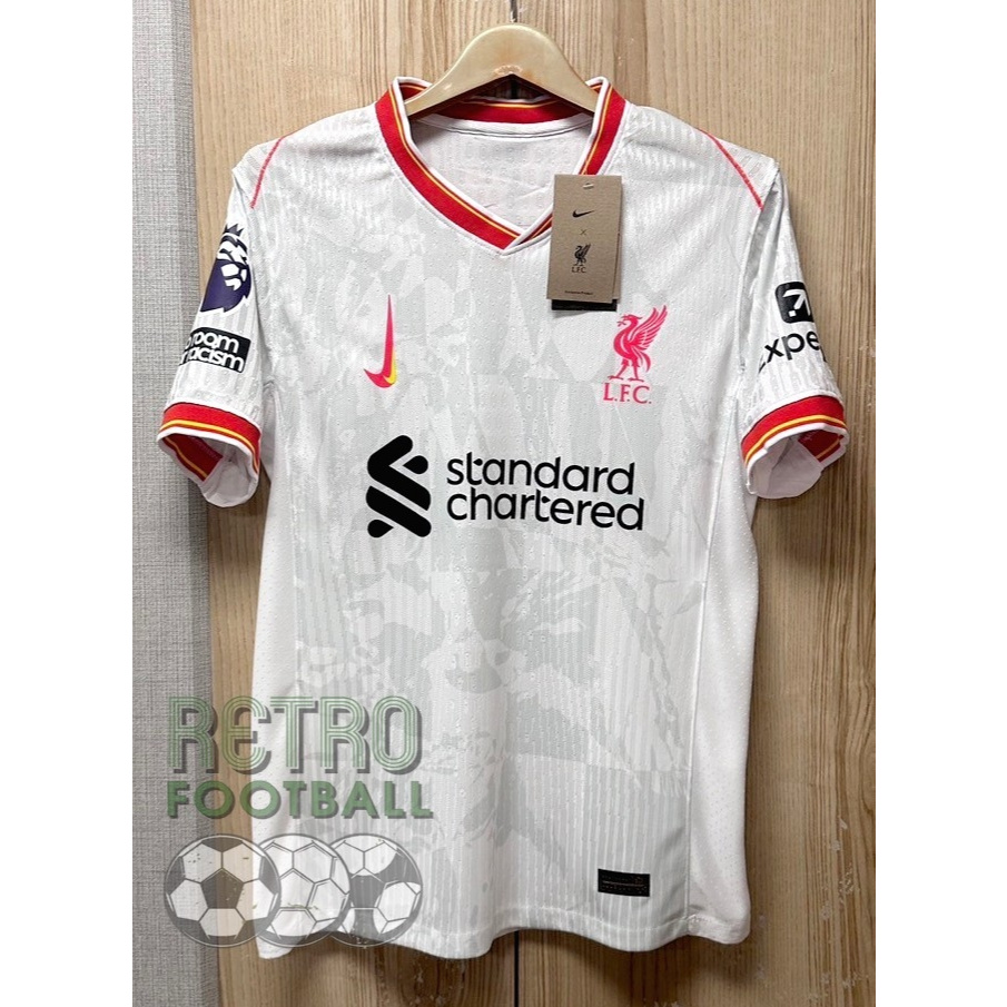 เสื้อฟุตบอล - [เกรดPLAYER.] - ลิเวอพูล - [Third ชุดสามปี 24/25.] - (สามารถเฟล็กชื่อนักเตะ / เบอร์นักเตะ / อาร์มEPL. ได้)