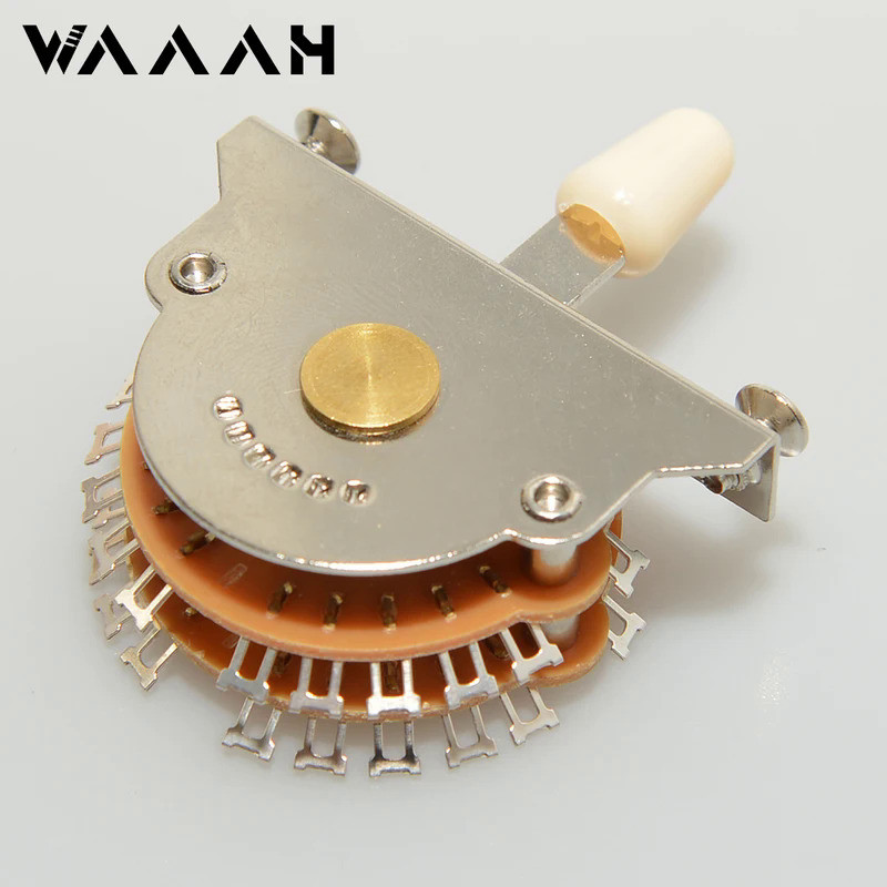 Guitar 5 Way Super Switch Pickup Selector Super 4-Pole Double Wafer for ST/TL Guitars with 3pcs  Tip