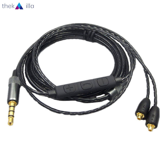 ของแท้ 100 !! ชุดหูฟังเปลี่ยนสายหูฟังสําหรับ Shure Mmcx Se215 Se535 Se846 Ue900 Volume สายปรับได้
