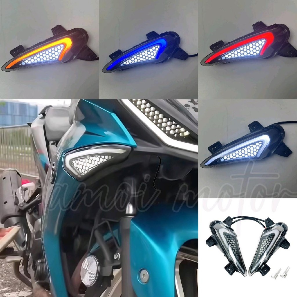 Y15zr V1 V2 PILOT โคมไฟป้าย KIRI KANAN ป้าย MATA GABAN Y15ZR V1 V2 ป้ายด้านหน้า