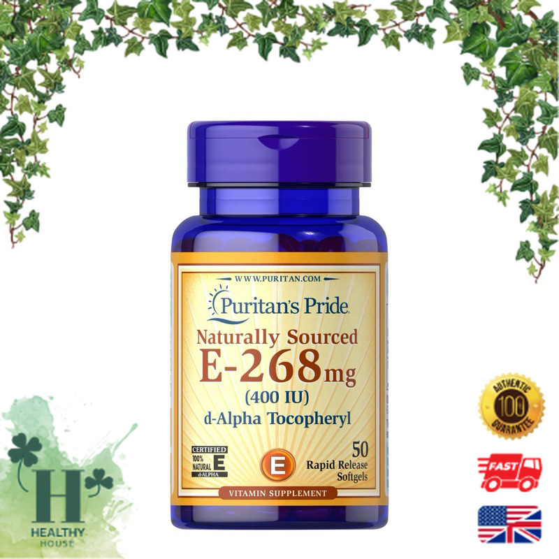 พร้อมส่ง Puritan's Pride Vitamin E-400 iu 100% Natural  วิตามินอี
