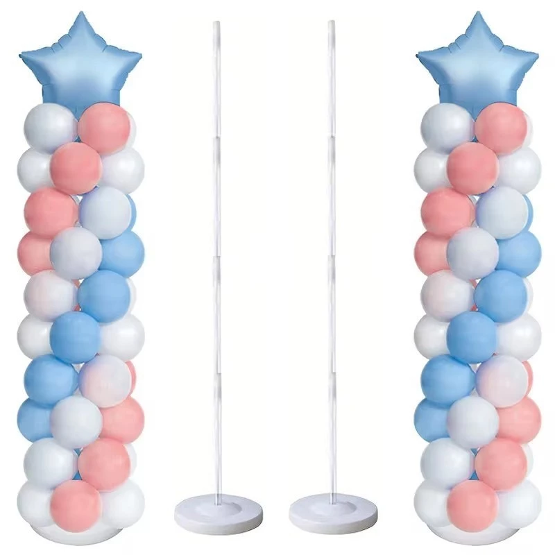 1/2/4 ชุดบอลลูน Arch Stand Kit/ลูกโป่งพลาสติกคอลัมน์ขาตั้ง/บอลลูนปรับได้ Tower Decor - สําหรับงานแต่งงานวันเกิด Party