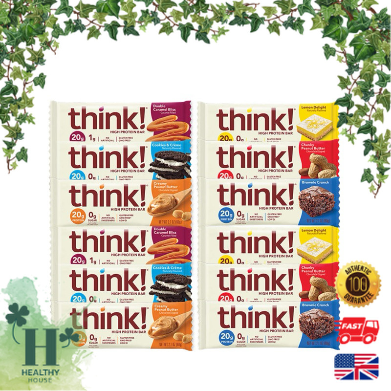พร้อมส่ง Think! High Protein Bar อร่อยมากก Protein 20 g Think นำเข้าจากอเมริกา price/1 bar