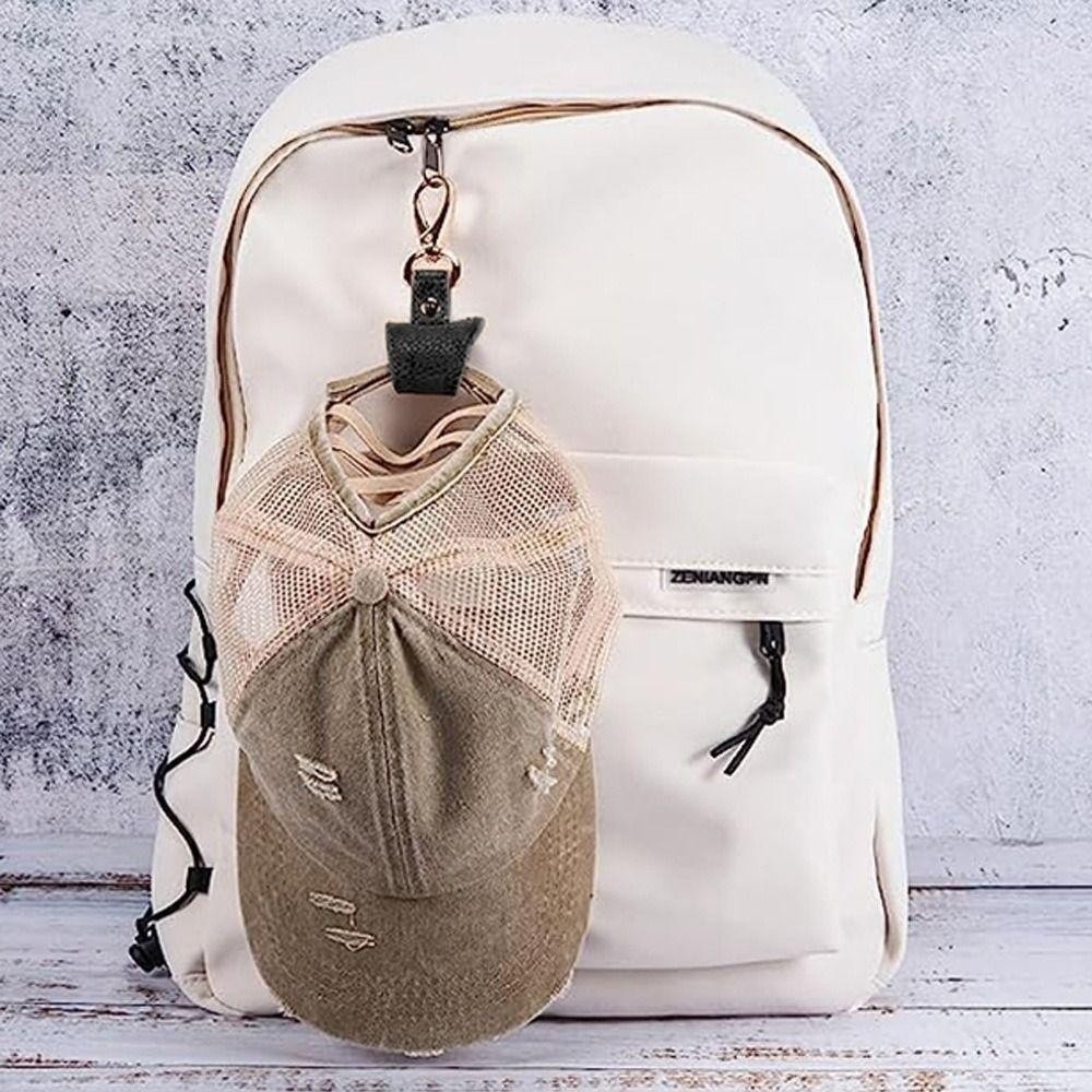 มัลติฟังก์ชั่เดินทางหมวกคลิปหนัง ปู่ วัสดุกระเป๋าเป้สะพายหลังตะขอออกแบบหมวกผ้าพันคอไหมการจัดเก็บป้องกันการสูญหาย มีประโยชน์ เครื่องมือหลายสีเสริม - รูปที่ 7