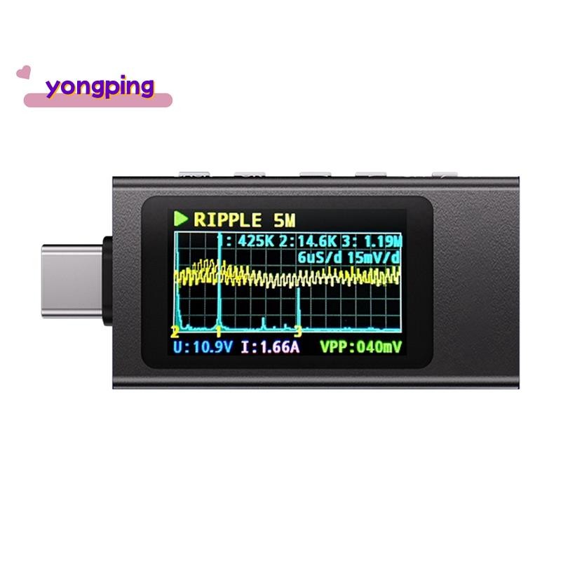 KWS-X1 Power Meter เครื่องทดสอบ Type-C มัลติฟังก์ชั่นดิจิตอลจอแสดงผล DC แรงดันไฟฟ้าแอมป์มิเตอร์ Powe