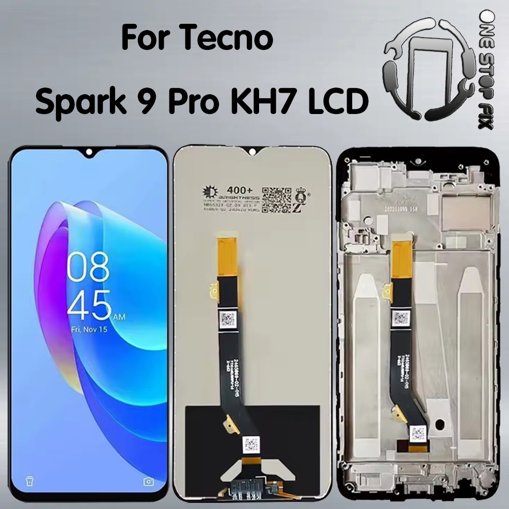6.6 นิ้วสําหรับ Tecno Spark 9 Pro KH7 KH7N จอแสดงผล LCD Touch Screen Digitizer เปลี่ยน