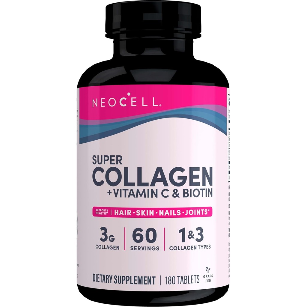 NeoCell Super Collagen + Vitamin C & Biotin (180Tablets) คอลลาเจน วิตามินซี ไบโอติน